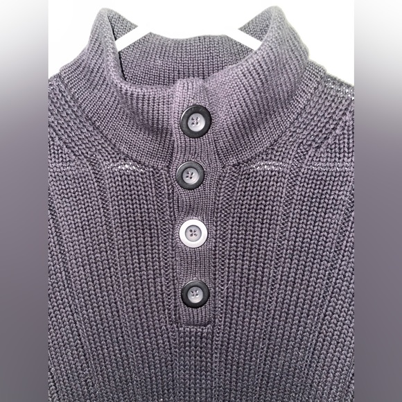 Calvin Klein | Black Rib Knit Long Sleeve Sweater - Picture 7 of 15